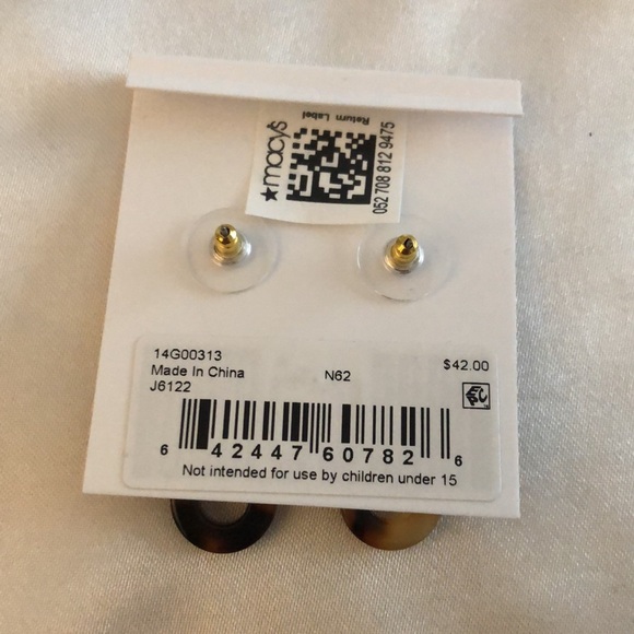 Lauren Ralph Lauren Gold Tone Tortoise Link Drop Earrings NWT - Picture 10 of 10